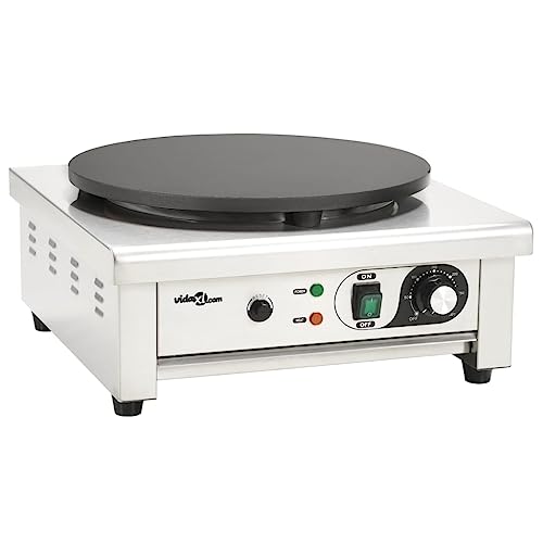 vidaXL Crepe Maker Elektrisch 40cm 3000W Crepeseisen Crepesplatte Crepesgerät