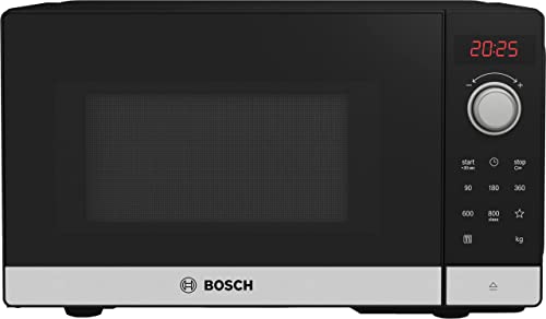 Bosch FFL023MS2 Serie 2 Mikrowelle, 26 x 44 cm, 800 W, Drehteller 27 cm, Türanschlag Links, AutoPilot 7 7 Automatikprogramme, Reinigungsunterstützung,...