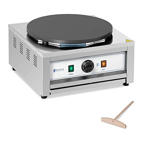 Royal Catering RC-CMS01 Crêpesmaker 400 mm 3.000 W Crepeseisen Crepe Maschine Crepesplatte