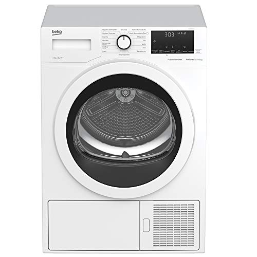 Beko DH85T6GXV b300 Wärmepumpentrockner, 8 kg, 15 Programme, OptiSense Sonsor-Trocknung, Allergikergeeignet, Inverter Motor, wechselbarer Türanschlag,...