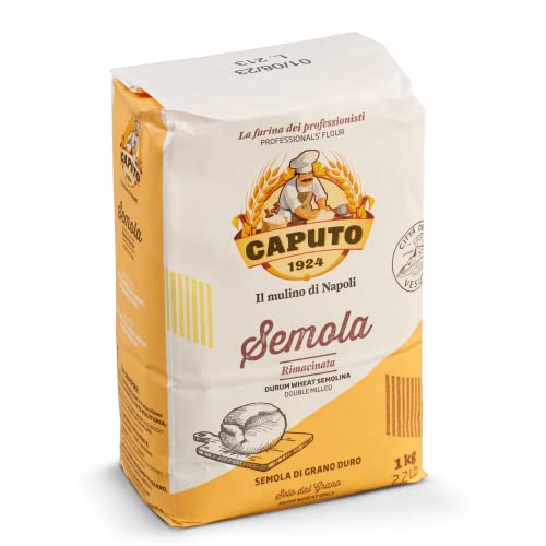 Caputo - Hartweizengrieß - Semola di grano duro rimacinata (4 x 1 kg) LT