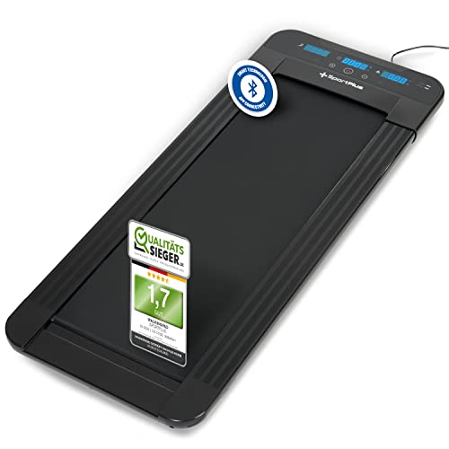 SportPlus Kompaktes Walking-Pad für zuhause bis 6 km/h | Desk Walking-Pad für Schreibtisch, Büro & Homeoffice | App kompatibel | Treadmill bis 120kg...