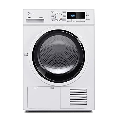 Midea Wärmepumpentrockner T 4.820 WP / 8kg / A++ /AutoDry/Knitterschutz/Trommelbeleuchtung/Reversierende Trommel/Wolle-Programm/Startzeitvorwahl