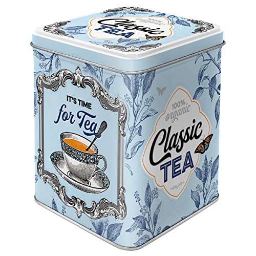 Nostalgic-Art Retro Teedose, 100 g, Classic Tea – Geschenk-Idee für Tee-Liebhaber, Aufbewahrung für losen Tee und Teebeutel, Vintage Design