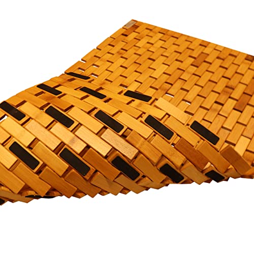 vp Bambus Duschmatte Badvorleger Badematte Holz rutschfest 50 x 80 cm