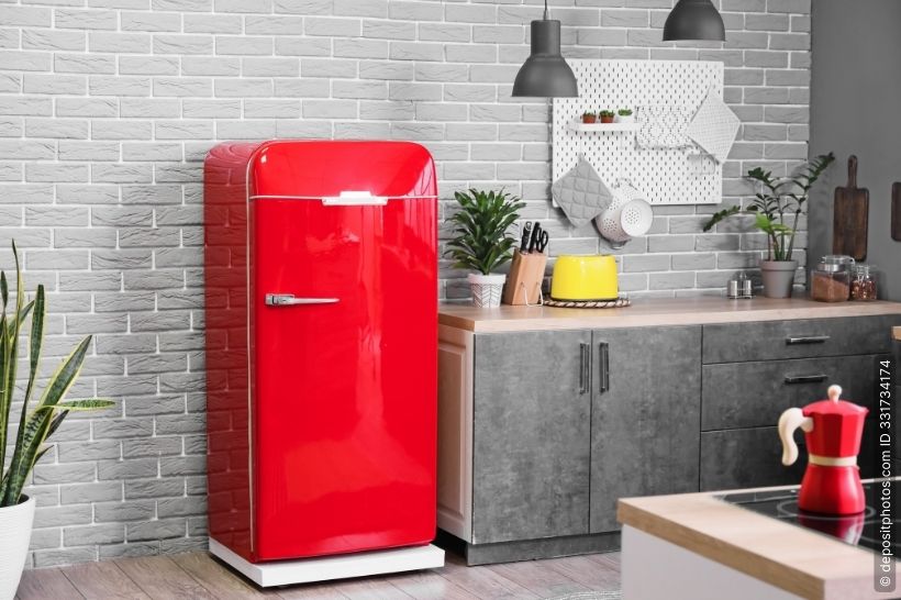 Kühlschrank rot