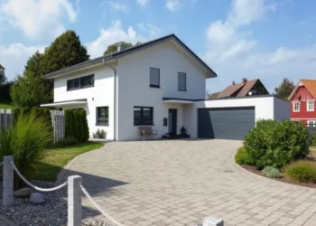 Fertiges Haus mit Extras versehen